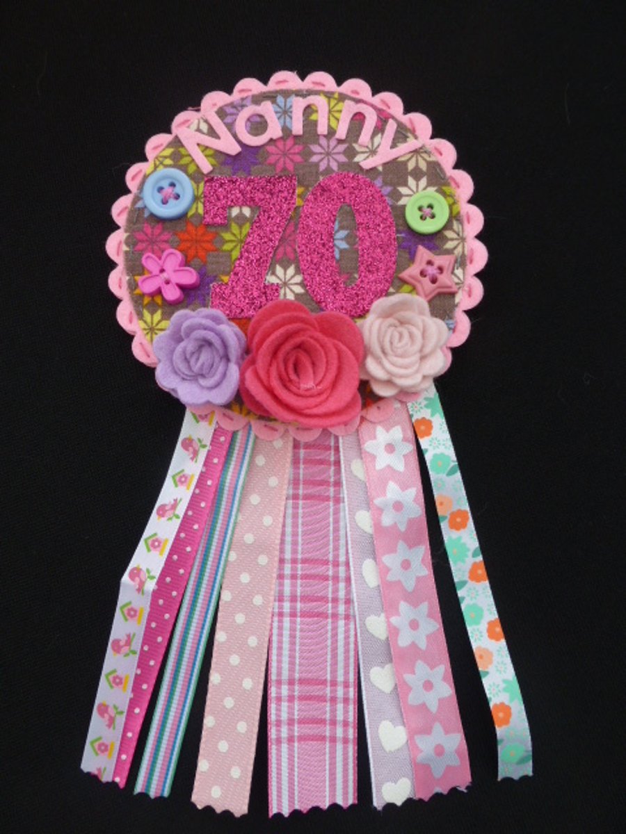 Birthday Special Age badge-Rosette Personalised