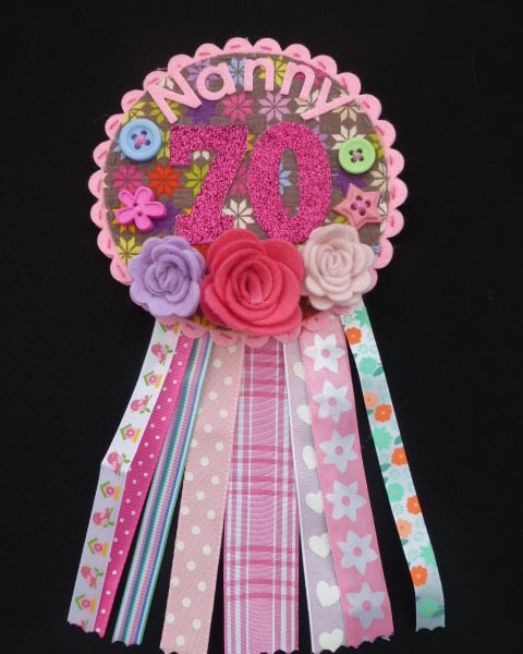 Birthday Special Age badge-Rosette Personalised