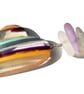 Surfite & Seaglass Heart Sterling Silver .925 Necklace Jewellery Gift - Image 4