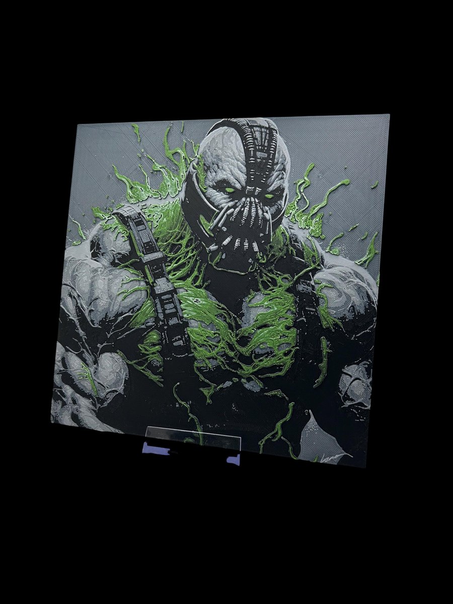 Bane 3D Printed Fan, Wall Art