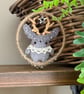 Miniature Jackalope Hoop Art Hanger - Image 2