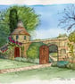 This is an Original Watercolour of Nymans Gardens in East Sussex - Image 3