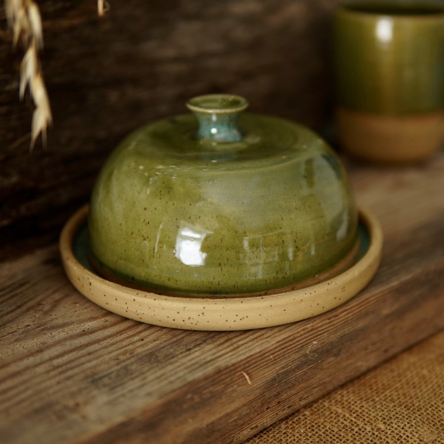 Green Butter Dish