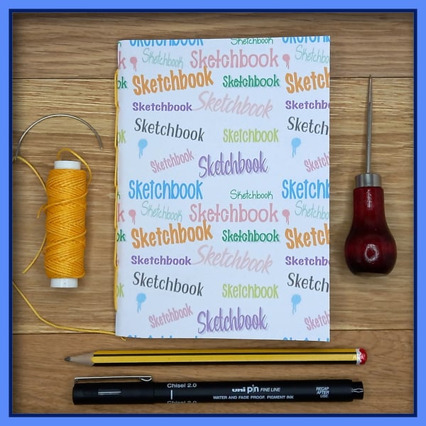  Sketchbook Notebook Jotter A6  handmade