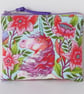Small purse, coin purse, unicorn, floral - Image 2