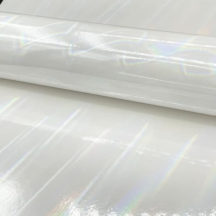 Syntego 5 Sheets A4 Premium White Glossy Holographic Effect Card Single Sided 22