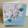 Card. Handmade floral decoupage card suitable for a birthday for her