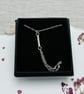 Handmade Chain Bar Drop Earrings  & Pendant Set - Image 10