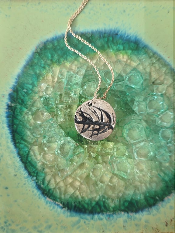 Juniper Moss Silver Pendant