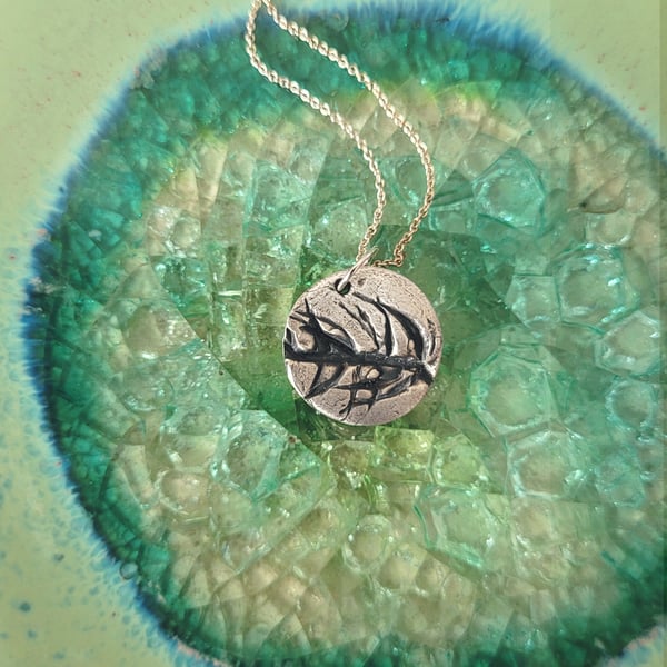 Juniper Moss Silver Pendant