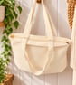 Autumn Leaves & Coffee Please Tote Bag – Autumn Coffee Lover Bag with Zip - Image 3
