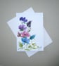 original hand painted floral blank card ( ref FA 20 A3 )