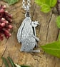 Silver Moon and Star Hare Pendant - Image 2