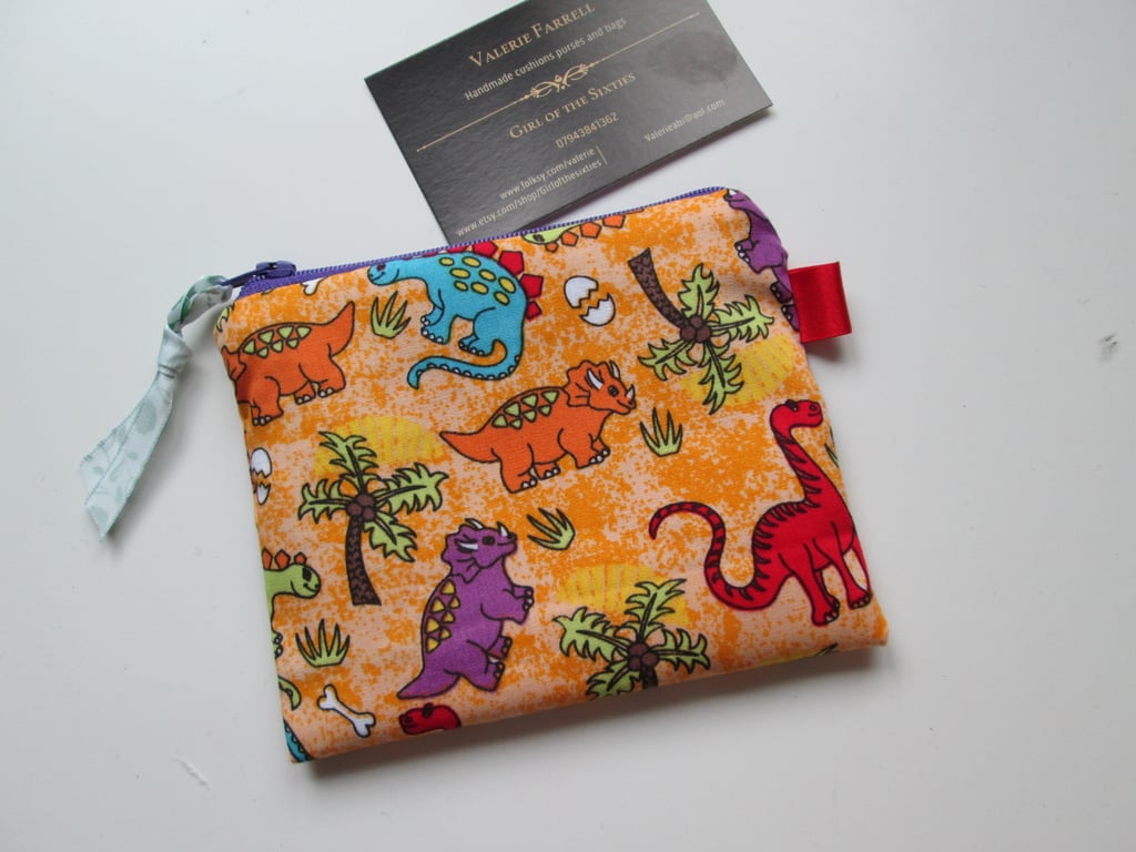 SALE Dinosaurs   Coin Purse