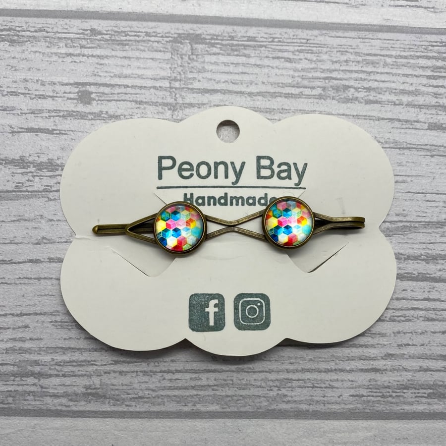 Colorful hair slide