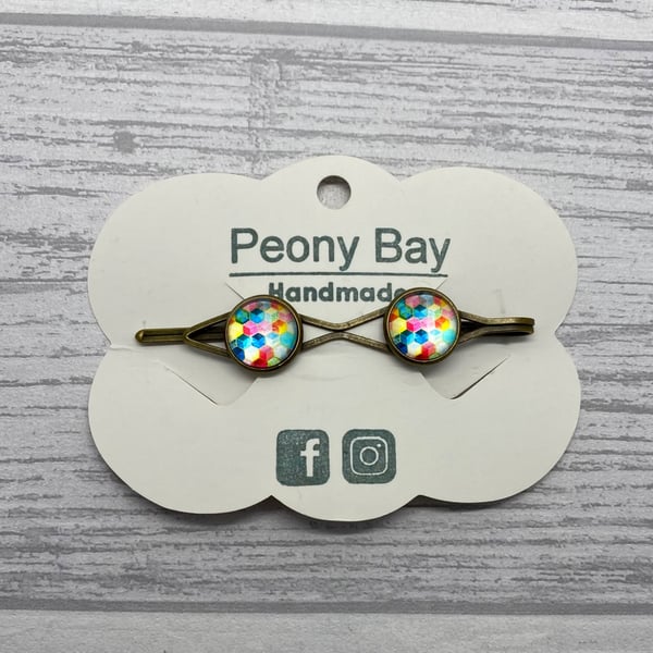 Colorful hair slide