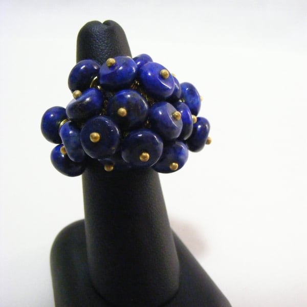 Lapis Lazuli Adjustable Gemstone Ring