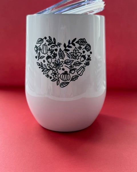 Sublimated design 15oz mugs and 11oz tumblers