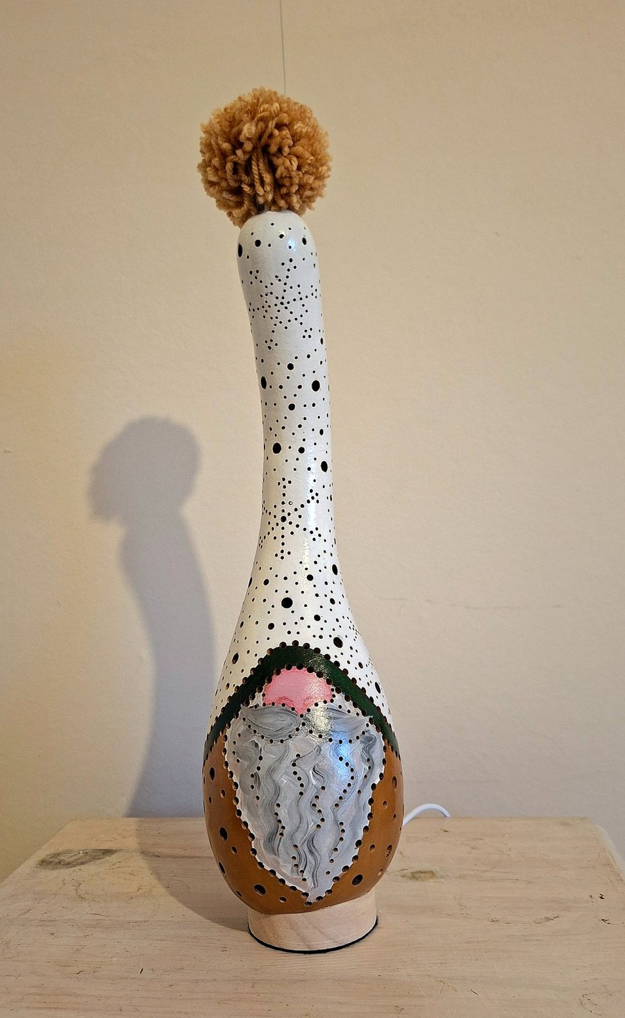 'Hazel' Christmas Gonk Gourd Lamp