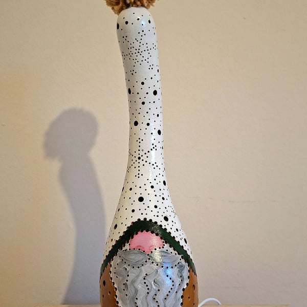 'Hazel' Christmas Gonk Gourd Lamp