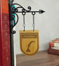 Classics Genre Divider Bookshelf Decor  Solid Walnut Library Sign