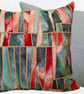 Cushion Cover: Tapestry Shards design Mint reverse 17” (43cm)