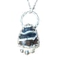 Mammoth Tooth Fossil Necklace Sterling Silver Jewellery Gift Ice Age Recycled - Image 1