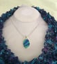 Teardrop Pendant in Peacock Colours - Image 4