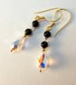 Swarovski Crystal Teardrop And Black Onyx Earrings - Handmade In Devon - Image 9