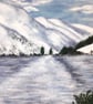 Original Painting of The Pentland Hill's in Winter.   - Image 5