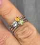 Birthstones Silver Stack Ring, Sterling Silver Stack Ring, customised stack ring - Image 6