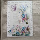 Greeting Card - Whispers from my Garden - Paintbox C273