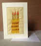 Individually Hand Crafted Textile Blank Card - Image 1