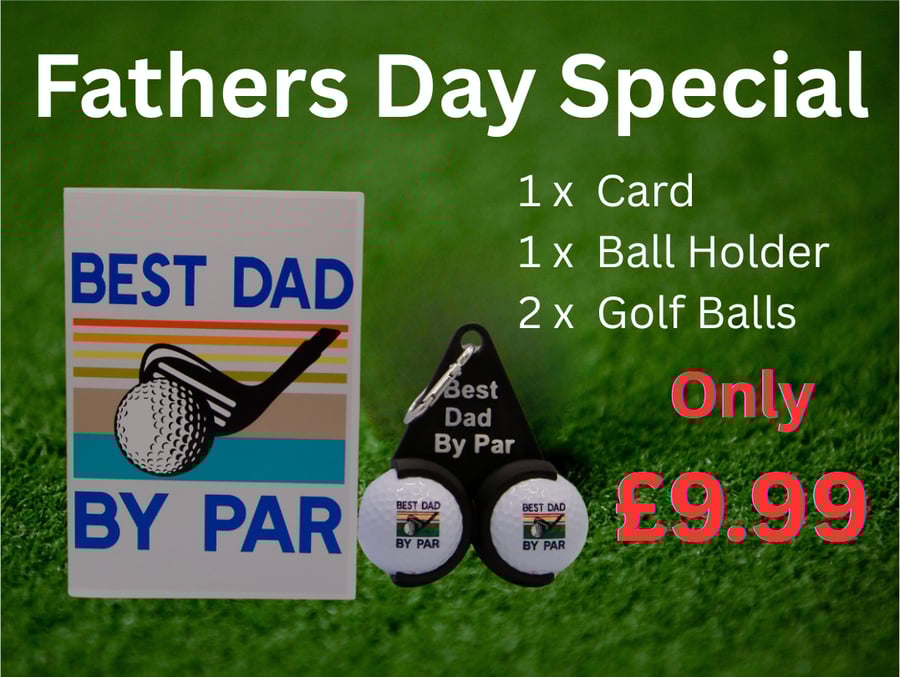 Best Dad By Par Golf Ball Holder for Fathers Day
