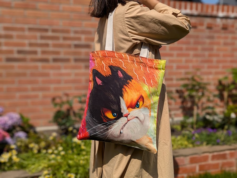 Individually Printed Tote Bags - The Grumpy Art Critique Tote