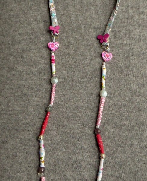 Textile Bead Necklace