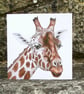 Greetings Card - Blank - Giraffe - Image 2