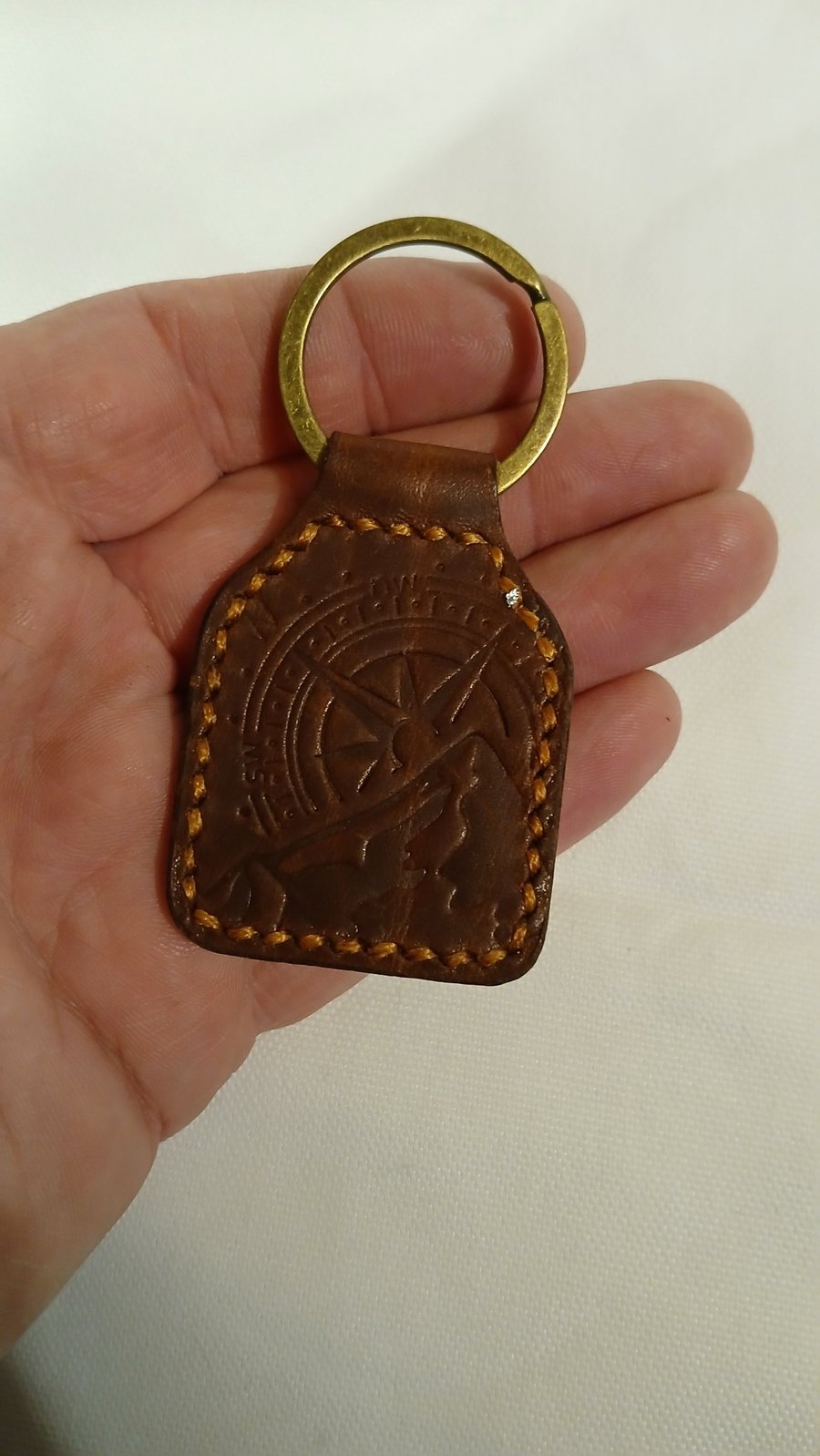 Handcafted Leather keyfob 