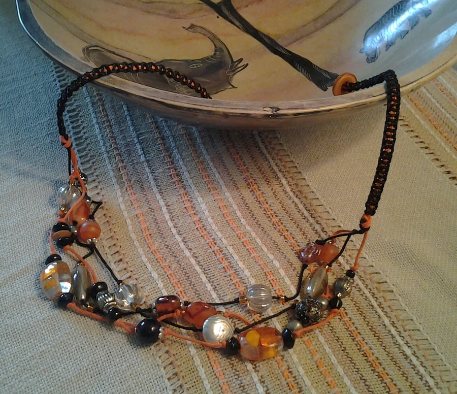 Multi Strand Bead Necklace
