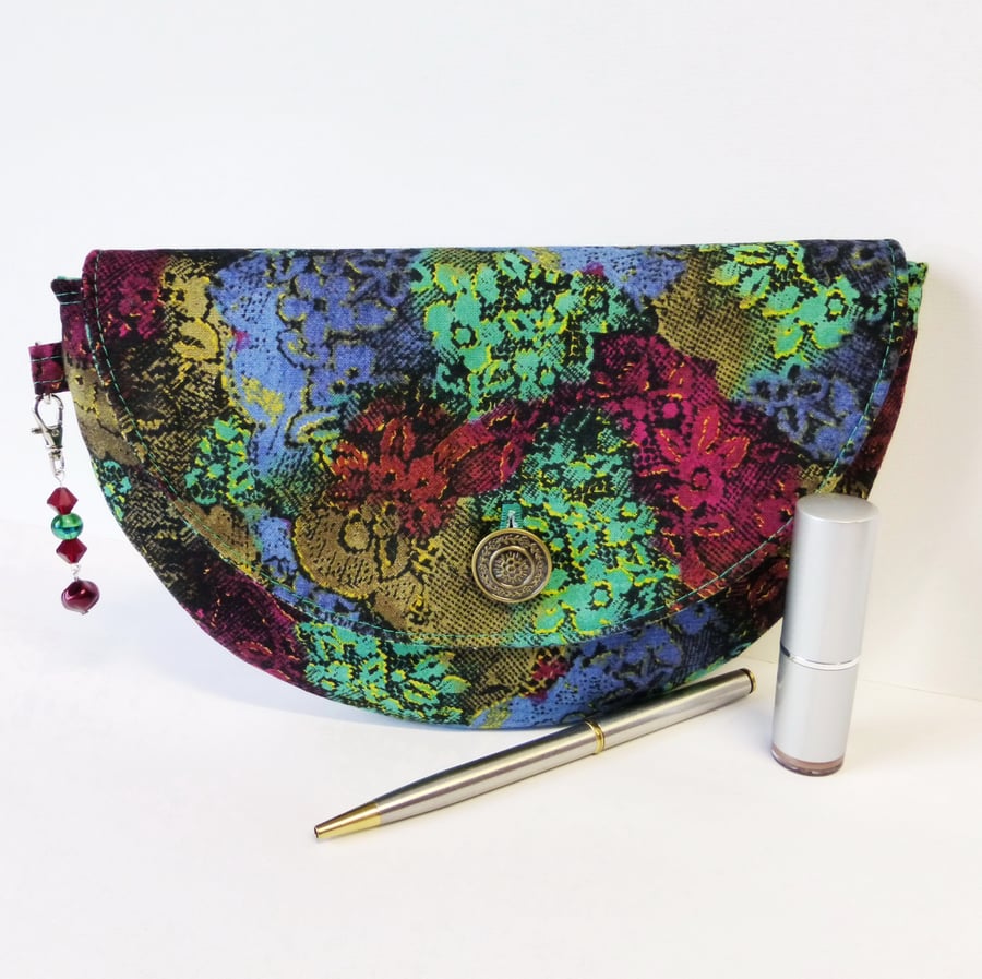 REDUCED: Clutch bag, semi-circular