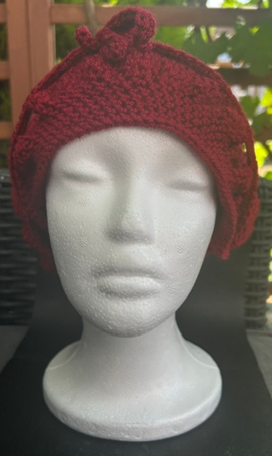 Handmade Crocheted Hair Bonnet 