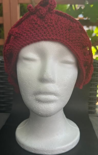 Handmade Crocheted Hair Bonnet 