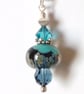  LAMPWORK  AND SWAROVSKI  PENDANT - FREE SHIPPING WORLDWIDE - Image 1