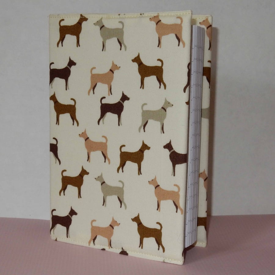Notebook A6 fabric covered dogs