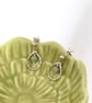 Sterling Silver Hammered Teardrop Earrings with Amazonite Gemstones - Image 3