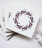 4 x Pink Geometric Ceramic Tile Coasters with Cork Backing - CLEARANCE PRICE - Image 4