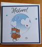 Husband Christmas Card - Foxes with Cloudy Sky - Image 7