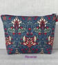 Large zipped pouch, project bag, cosmetic bag, William Morris floral - Image 8