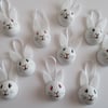 Bunny Rabbit Hanging Decoration Baubles White Rabbit Christmas Easter Decoration