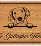 Redbone Coonhound Door Mat - Personalised Redbone Coonhound Welcome Mat